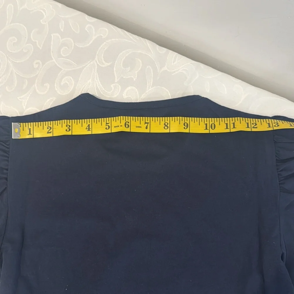 Rebecca Taylor Ruched Long Sleeve Top. Ladies XS - Picture 7 of 9